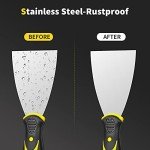 4-Piece Stainless Steel Putty Knife Set