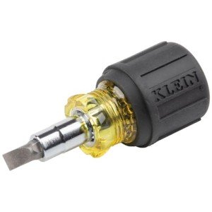 Klein Tools 6-in-1 Stubby Multi-Bit Screwdriver
