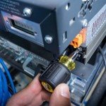 Klein Tools 6-in-1 Stubby Multi-Bit Screwdriver