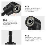 CIGOTU 4-in-1 Right Angle Drill Adapter Set