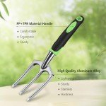 10-Piece Heavy Duty Garden Tool Set with Tote