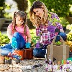 83-Piece Heavy Duty Garden Tool Set with Tote