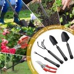 Stainless Steel Garden Tool Set with Long Handles