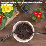 Stainless Steel Garden Tool Set with Long Handles