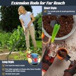 Stainless Steel Garden Tool Set with Long Handles