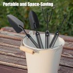 Stainless Steel Garden Tool Set with Long Handles