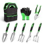 8-Piece Garden Tool Set with Tote Bag