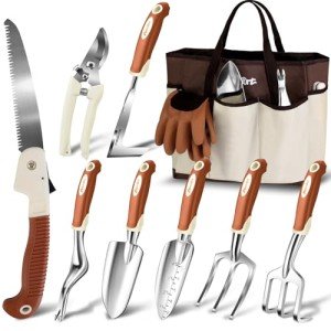 10-Piece Heavy-Duty Gardening Tool Set for Everyone