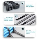 Assorted Black Zip Ties - 400 Pack 4” to 12”