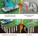 Walensee Manual Lawn Aerator with 15 Metal Spikes