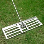GreatBuddy Lawn Leveling Rake 30'' x 10", Heavy-Duty Stainless Steel Lawn Leveling Tool for Lawn, Soil, Sand, 78'' Extra Long Handle, Ideal for Yard, Garden