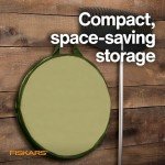 Fiskars Kangaroo Collapsible Garden Bag for Yard Waste, 30 Gallon Reusable Container for Lawn Care and Gardening