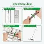 GreatBuddy Lawn Leveling Rake 30'' x 10", Heavy-Duty Stainless Steel Lawn Leveling Tool for Lawn, Soil, Sand, 78'' Extra Long Handle, Ideal for Yard, Garden