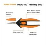 Fiskars 6" Micro-Tip Pruning Snips with Sheath