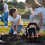 10-Piece Stainless Steel Garden Tool Set with Tote
