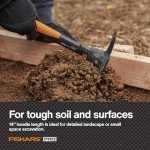 Fiskars IsoCore Pickaxe Mattock with Shock Absorbing Handle, 1.5 lb