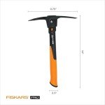 Fiskars IsoCore Pickaxe Mattock with Shock Absorbing Handle, 1.5 lb