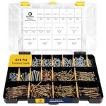 Bonost 2240 Pieces Hardware Assortment Kit - Metric & SAE Machine Screw Assortment Kit with Assorted Nuts, Bolts, and Washers (3 Trays)