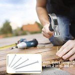 KURUI 700pcs Hardware Nails for Hanging Pictures, Assorted Kit, Up to 2" Long, Silver Galvanized Steel Picture Hanging Nails