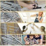 KURUI 700pcs Hardware Nails for Hanging Pictures, Assorted Kit, Up to 2" Long, Silver Galvanized Steel Picture Hanging Nails