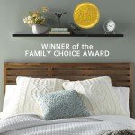 BAYKA Floating Shelves for Wall, Wall Mounted Rustic Wood Shelves for Bathroom, Bedroom, Living Room, Kitchen, Hanging Shelf for Books/Storage/Room Decor with 22lbs Capacity (Black, Set of 3, 15.7in)