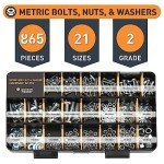 Jackson Palmer 2251 Piece Hardware Assortment Kit with Screws, Nuts, Bolts & Washers (3 Trays)…