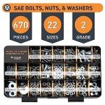 Jackson Palmer 2251 Piece Hardware Assortment Kit with Screws, Nuts, Bolts & Washers (3 Trays)…