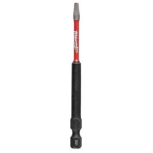Milwaukee SHOCKWAVE Square Recess 1 x 3-1/2 in. L Impact Power Bit Steel 1 pc.