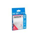 Arrow 504 Heavy Duty T50 1/4-Inch Leg Length, 3/8-Inch Crown, Staples for Upholstery, Construction, Furniture, Crafts, 1250-Pack