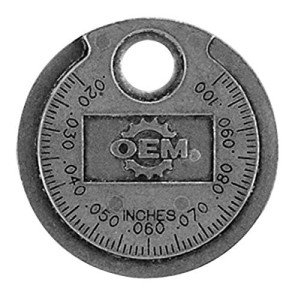 OEMTOOLS 25352 Ramp Style Spark Plug Gap Gauge, Spark Plug Gapping Tool, Spark Plug Gauge Gap Tool, Spark Plug Adjustment Tool, Plug Gapping Tool