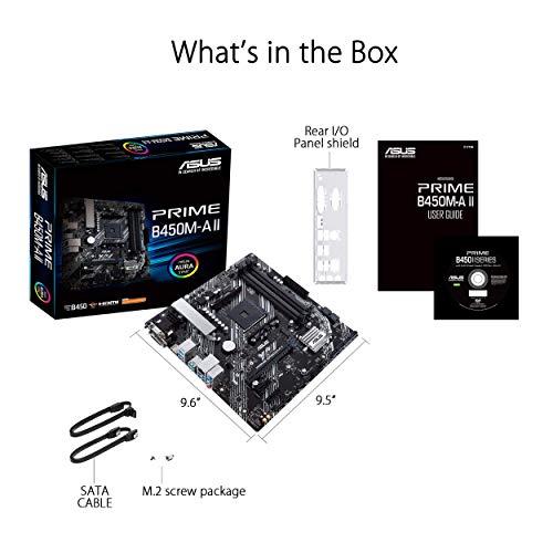 ASUS Prime B450M-A II Micro ATX Motherboard