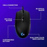 Logitech G203 LightSync Gaming Mouse - Black