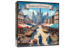 Trade and Triumph Board Game – Strategy Game of Medieval Trade and Resource Management | for Adults and Family | Ages 13+, 2-4 Players, 60-90 Minutes