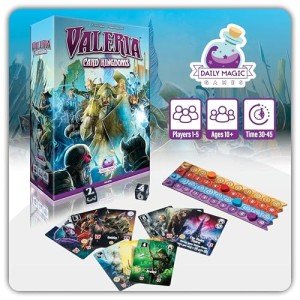 Valeria Card Kingdoms Board Game - Strategy & Dice Rolling with Resource Management - Fun for Teenagers, Adults, Family Game Night - Ages 10+, 1-5 Players