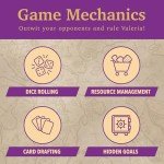 Valeria Card Kingdoms Board Game - Strategy & Dice Rolling with Resource Management - Fun for Teenagers, Adults, Family Game Night - Ages 10+, 1-5 Players