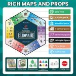 Paycheck to Billionaire: Master Financial Freedom - Smart Investing & Cost Management Board Game - Ideal for Game Night, Educational Play - Perfect for Boys and Girls Ages 8+, Adults and Family