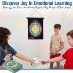 Vibes: Anger Management Toys | Therapy Games for Teens | 2-in-1 Feelings Dart Board for Kids and Families, Therapists, Teachers | Ideal for Play Therapy toys, Emotional Intelligence, and Social Skills