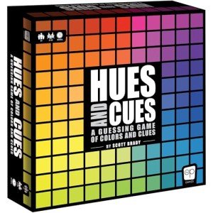 HUES and CUES - Vibrant Color Guessing Board Game for 3-10 Players Ages 8+, Connect Clues and Guess from 480 Color Squares