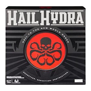Spin Master Games Marvel, Hail Hydra Superhero Board Game Black Panther Hulk Captain America Red Skull Black Widow Spiderman, for Adults and Teens Ages 14 and up