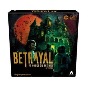 Avalon Hill Hasbro Gaming Betrayal at The House on The Hill 3rd Edition Cooperative Board Game,Ages 12 and Up,3-6 Players,50 Chilling Scenarios