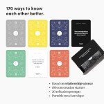 BestSelf Intimacy Deck 170 Relationship Building Conversation Cards Starters Couples Games, Meaningful Couples Card Game - Romantic Couples Strengthen Relationship Cards, and Questions for Couples
