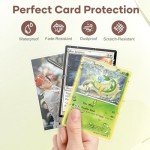 Mlikero 600 Count Card Sleeves, Clear Soft Trading Card Sleeves, Polypropylene (PP), Fit for MTG, TCG, Baseball, Football, Game Cards