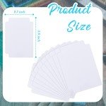Suilung White Trading Card Plastic Divider Cards Sorting Tray Playing Separator Organizer Pages for Games Sports Supplies, 69 x 97 mm(50 Pieces)
