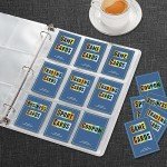36 Pack 9 Pocket Page Protector, Sooez Trading Card Sleeves Pages Baseball for 3 Ring Binder, Sheets Standard Size Cards, Sport Game Business Cards