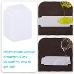 Suilung White Trading Card Plastic Divider Cards Sorting Tray Playing Separator Organizer Pages for Games Sports Supplies, 69 x 97 mm(50 Pieces)