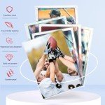 600 Counts Card Sleeves TopLoaders for Trading Cards, Soft Clear Baseball Card Sleeves Plastic Card Protector for Standard Cards Fit for MTG, Football Card Sports Cards Game Card Standard Cards