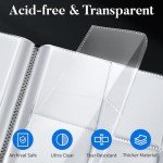 Fabmaker Premium 396 Pocket Trading Card Binder - Side Loading Collector Album for MTG, TCG, Game, Sport Cards - Red