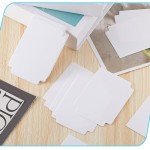 Suilung White Trading Card Plastic Divider Cards Sorting Tray Playing Separator Organizer Pages for Games Sports Supplies, 69 x 97 mm(50 Pieces)