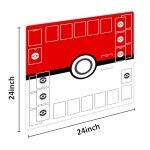 Extalas Playmat for Trading Card Game – 2-Player Trainer Mat with 37 Damage Counters and Professional Storage Bag