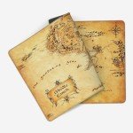 MTG Playmat TCG Playmat Board Game Card Game Trading Card Game Play mat Desk pad Original Hand-Painted Stitched Edges Smooth Surface Rubber Base Aged Map 23.5x13.7in